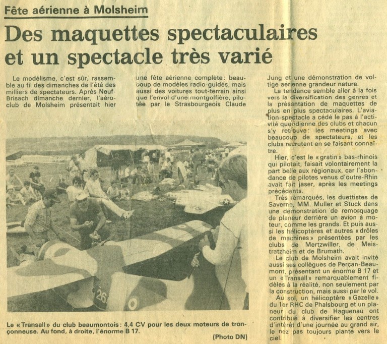 Fête aérienne à Molsheim